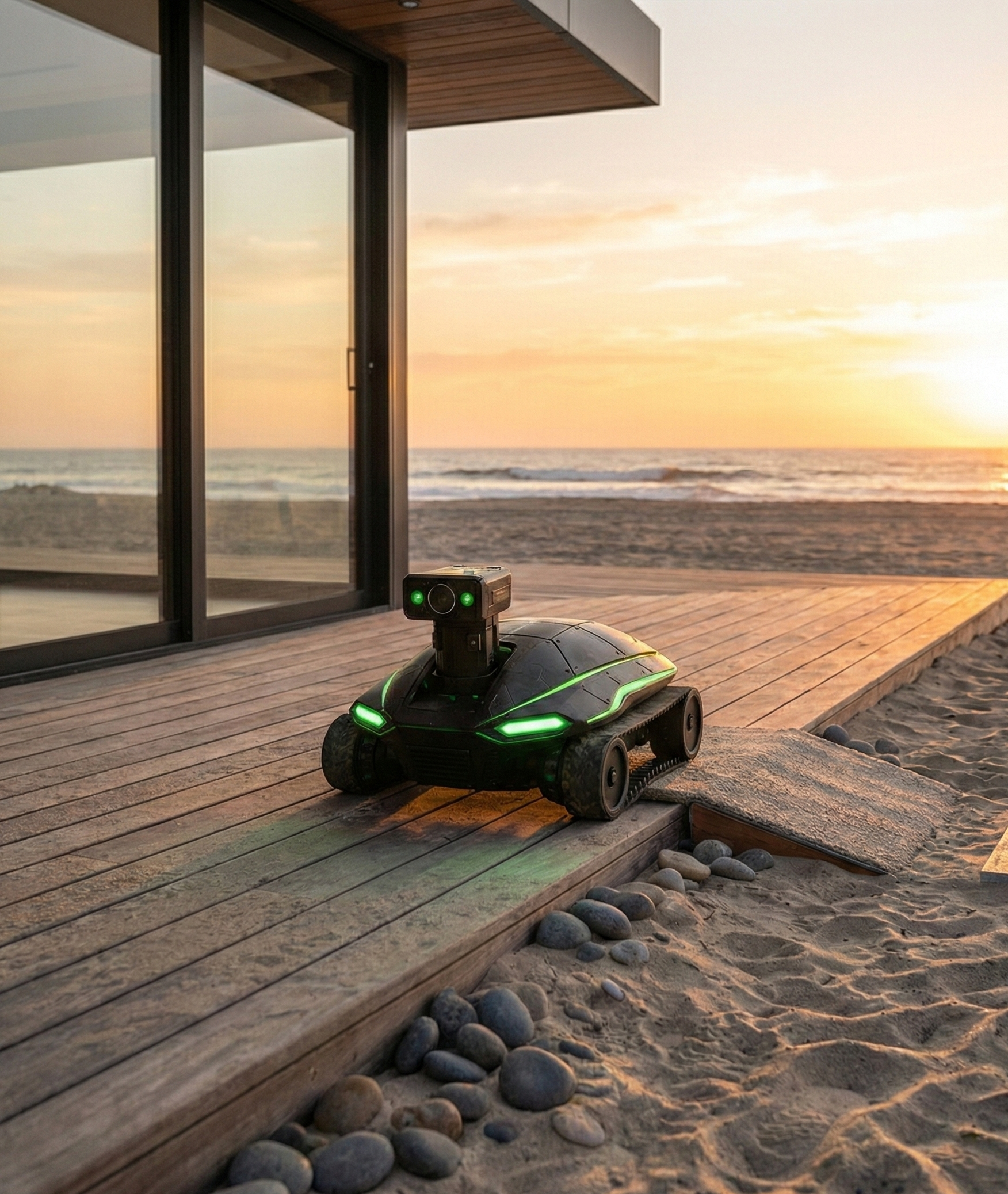 Randolph Schilke's 3lytra R1 personal robot in action - remote controlled with live video streaming